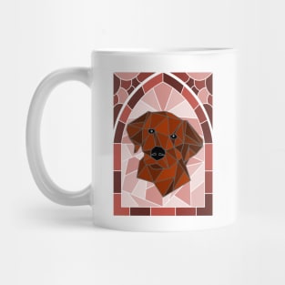 Stained Glass Chocolate Labrador Retriever Mug